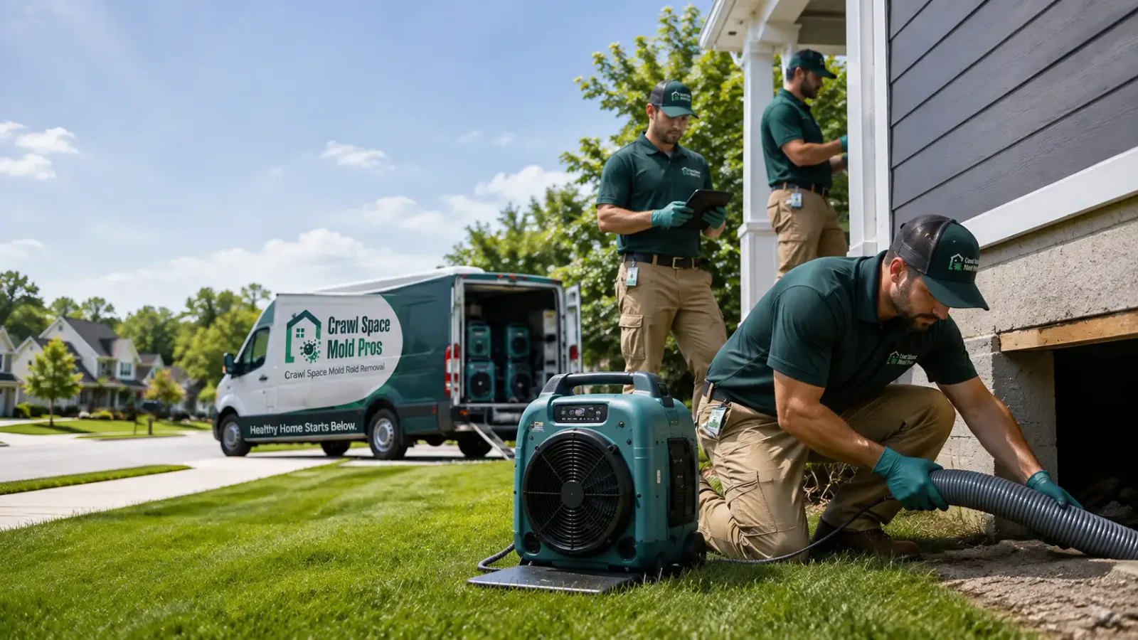 Crawl Space Mold Removal in Honey Creek, IA